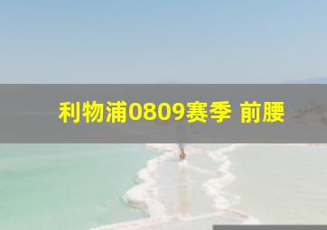 利物浦0809赛季 前腰